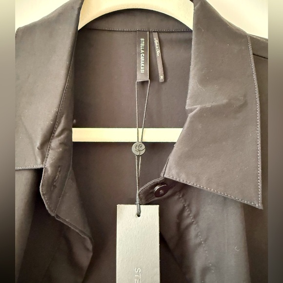 Stella Carakasi „Works Every Time“ Black Button Down Shirt, Size M - Picture 5 of 9